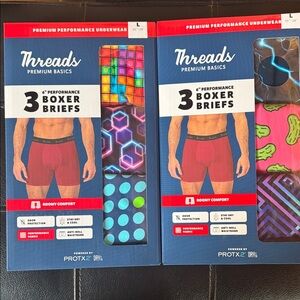 2 Boxes •Premium Basics Men's Performance Boxer Briefs (all sizes available)